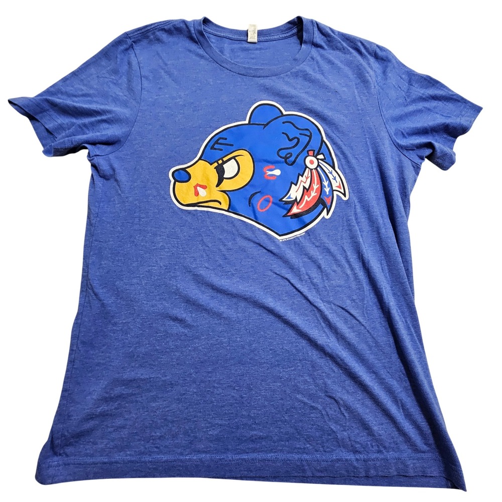 Bella+Canvas Graphic T-Shirt L Blue Bear Sport Mashup Animal Crossing? Nintendo?